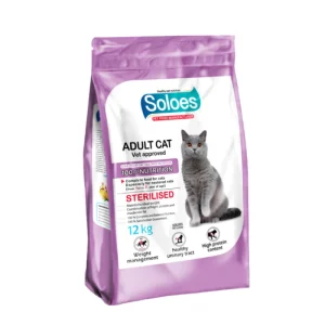 غذا خشک گربه بالغ عقیم شده سولواس