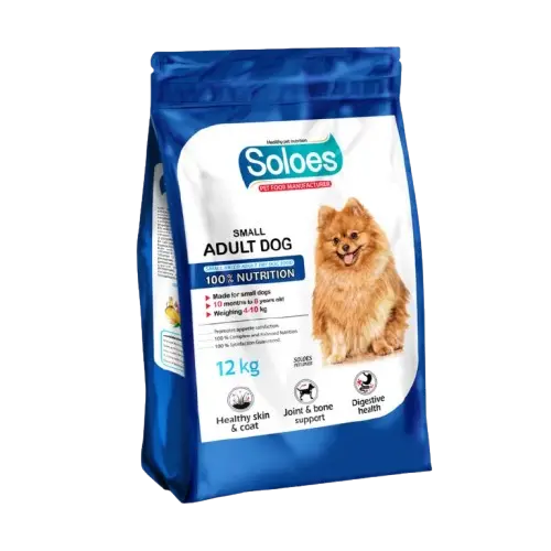خرید غذا خشک سگ بالغ نژاد کوچک سولواس 12 کیلوگرمی