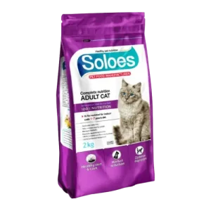 غذا خشک گربه بالغ سولواس 2 کیلوگرمی از سولو