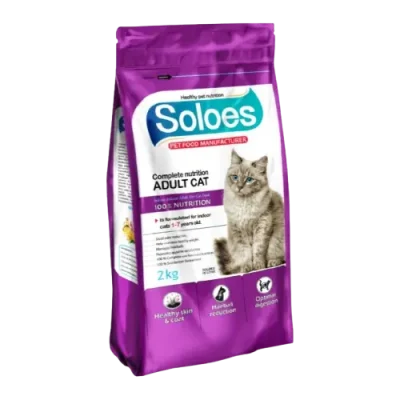 غذا خشک گربه بالغ سولواس 2 کیلوگرمی از سولو